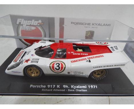 FlySlot - Slot Car model in 1:32 Scale - # 005301 Porsche 917 K 9h Kyalami 1971. Drivers where Attwood and Charlton. Appears 