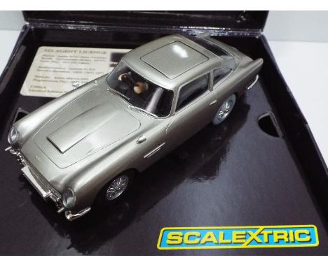 Scalextric - Slot Car model in 1:32 Scale - # C3091A Aston Martin DB5 Featuring James Bond 007. The car used in Goldfinger, 1