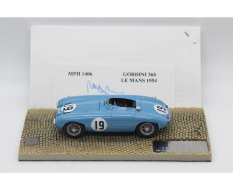 MPH Models, Tim Dyke - A boxed MPH Models #1406 Gordini 36S Le Mans 1954 'J.Behra / A.Simon - retired 10th Hour - Ignition'. 