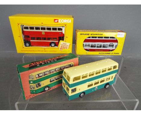 Metosul - Corgi - A collection of 3 x boxed bus models in 1:76 scale, # 23 Metosul Leyland Atlantean, # 33 Metosul Leyland At