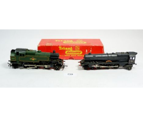 A Triang class 3MT R59 Tank loco boxed and a Princess Victoria 462205 engine 