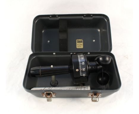 A cased Munro hand anemometer