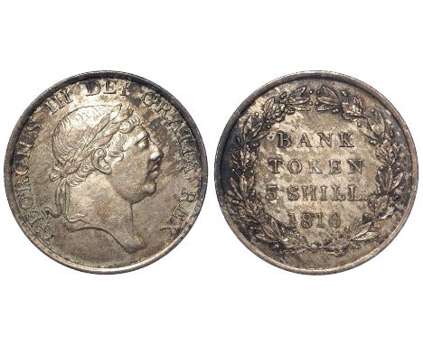 Bank Token, Three Shillings 1816 GVF patch toning (scarce)