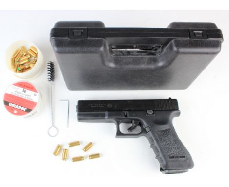 Bruni mod. GAP 8mm Blank Firing Pistol in original case with instruction leaflet and sixty nine blank cartridges.