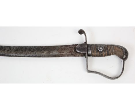 1796 pattern light cavalry troopers sword in its correct scabbard blade engraved Osborne on its back edge   