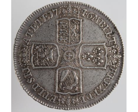 Crown 1746 LIMA ESC 125 GEF/AU with light haymarking over subdued mint brilliance