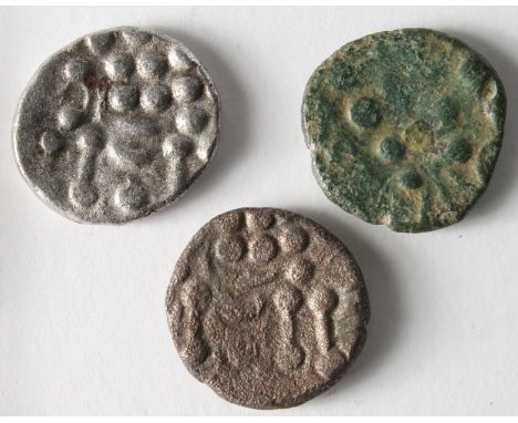 Ancient British Celtic silver stater of the Durotriges, ABC 2157 this piece with a ticket by Chris Rudd which states ,'Fd. Ha