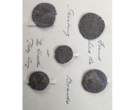 Trajan silver denarius, reverse:- Dacian captive seated left, Sear 3136var., GF, with a Mary silver groat, reverse reads:- VE