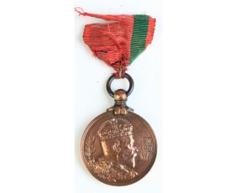 Royal Norfolk bronze Edward VII inspection of Veterans 1909 medal  