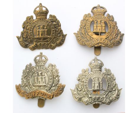 Suffolk's - 4 O/R various, includes 2 brass badges, all have King's crown.  