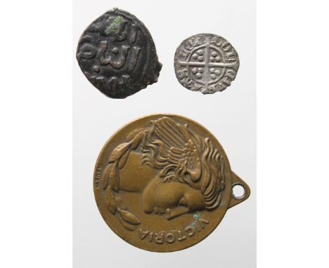 Richard II silver halfpenny of London Type III, with Lombardic 'N's, fishtail letters, Spink 1700, round and well centred, VF