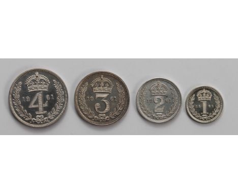 Maundy Set 1961 GEF light hairlines.