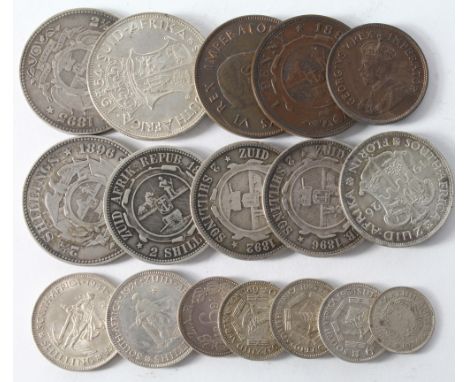 South Africa (17) 19th-20thC silver and bronze, mixed grade.