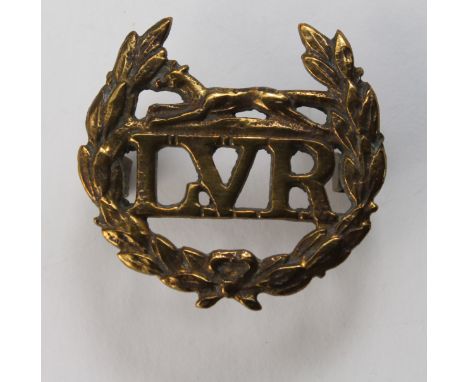 Leicestershire Volunteer Regt. scarce WW1 original bronze V.T.C. badge, 2 fold-over lugs which have been crimped 