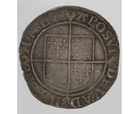 Elizabeth I silver shilling, Sixth Issue 1582-1600, mm. A [1582-1584], Spink 2577, full, round, well centred, portrait weak a