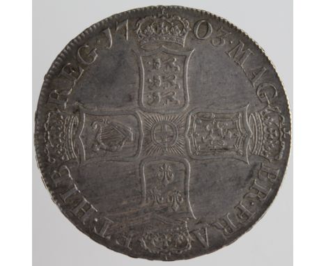 Crown 1703 VIGO as ESC 99 with R over lower R in TERTIO, NEF evenly toned with some adjustment marks