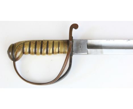 Metropolitan Police 1868 o/r's Sword with its leather and metal scabbard, same type also used by the River Police. Scarce pie