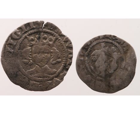 Edward III silver halfpenny, Third or Florin Coinage 1344-1351, obverse legend ends An, Spink 1558, with old ticket, lightly 