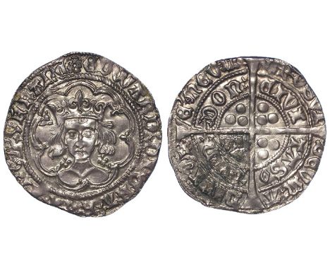 Edward IV, First Reign 1461-1470, silver groat, Heavy Coinage 1461-1464, mm. Rose, Eye in reverse, inner legend, quatrefoils 