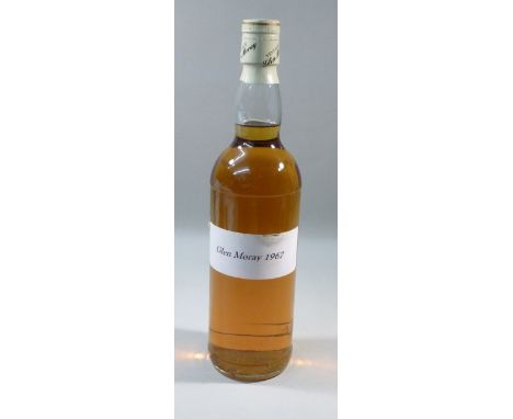 GLEN MORAY 1967 75cl, 43% - AN ORIGINAL SAMPLE SELECTED BY THE DISTILLERY MANAGER PRIOR TO THE SINGLE VINTAGE LIMITED EDITION