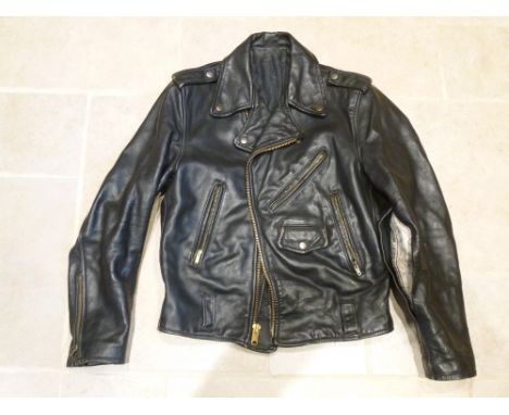 1960's/70's VINTAGE LEATHER MOTORCYCLE/BIKER'S JACKET