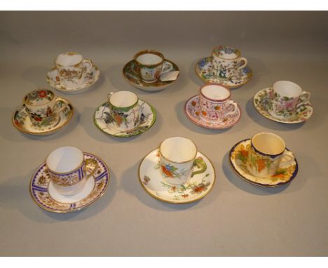 20 COFFEE CUPS AND CANS AND SAUCERS INCLUDING MINTONS, NORITAKE AND NEW CHELSEA(40)