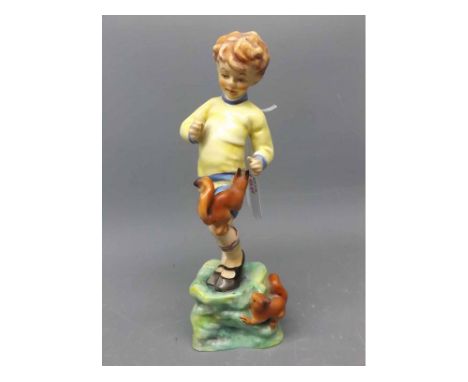 Royal Worcester Figure  October , 7 “  high  