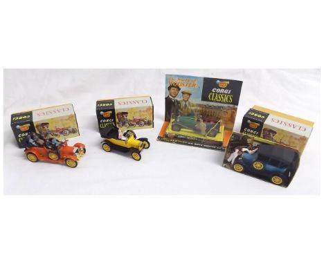 Corgi Classics Series Boxed Models: The World of Wooster in bubble pack; Ford Model T No 9012 in yellow livery with driver an