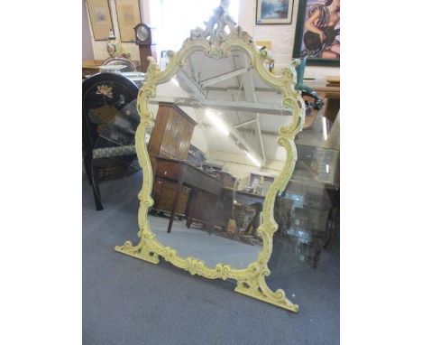 A French style console table with matching mirror 