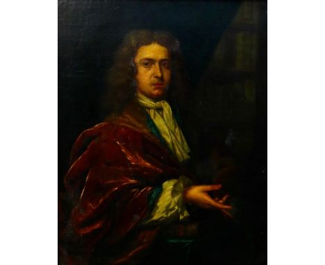 English School (c. 1800) Portrait of a gentleman, seated in a library Oil on canvas 46cm x 35.5cm.