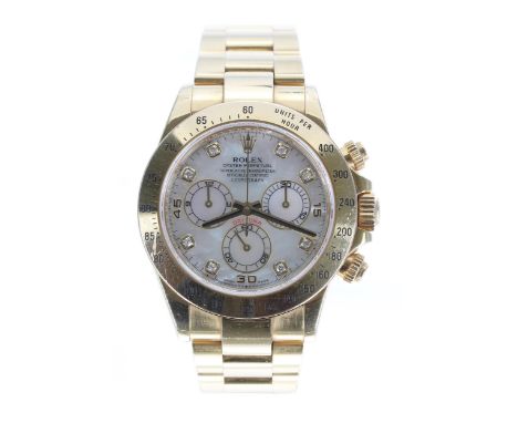 Rolex Oyster Perpetual Cosmograph Daytona 18ct gentleman's wristwatch, reference no. 116528, serial no. M236xxx, circa 2007, 
