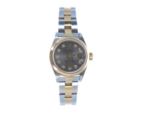 Rolex Oyster Perpetual Datejust stainless steel and gold lady's wristwatch, reference no. 79163, serial no. Y741xxx, circa 20