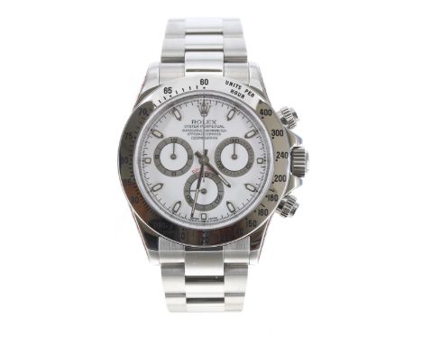 Recently Serviced and in Excellent Condition - Rolex Oyster Perpetual Cosmograph Daytona stainless steel gentleman's wristwat