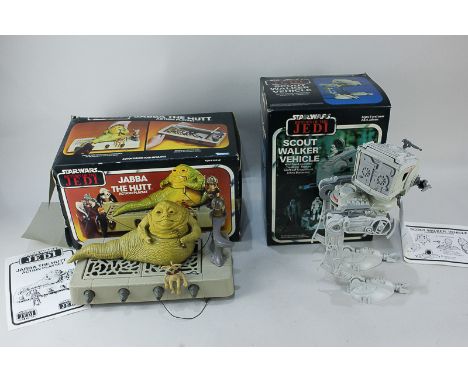 A Star Wars, Return of the Jedi, Kenner, Jabba the Hutt action playset, in original box with instructions, together with a Pa