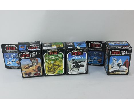 A collection of four Star Wars, Return of the Jedi, Kenner and Palitoy action figure accessories, including Ewok Assault Cata