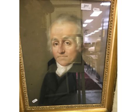 WILLIAM PETTER "Gentleman in black coat", a portrait study, head and shoulders, unsigned, bears pen inscription to the board 