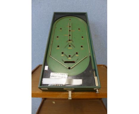 A vintage bagatelle board by James McRobie Ltd, Leicester