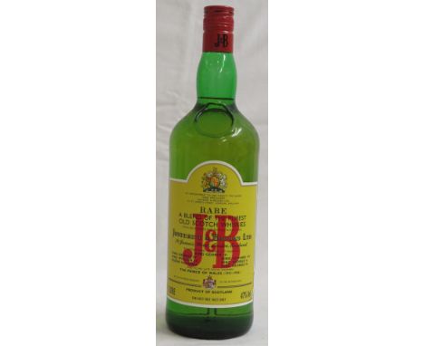 Bottle of Justerini & Brooks Ltd rare blend of the purist old Scotch whiskies, 1 litre