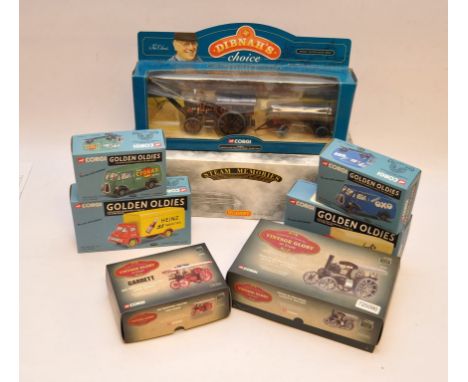 HORNBY OO SCALE MODEL, 03575, STEAM MEMORIES, 4 GOLDEN OLDIE'S MODELS, 2 VINTAGE GLORY OF STEAM MODELS AND CORGI "FRED DIBNAH