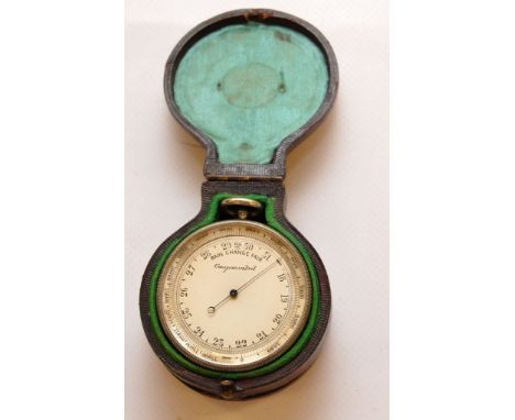 COMBINATION POCKET BAROMETER, THERMOMETER AND COMPASS, CAPTAIN ARTHUR L.B. JACOB, ROYAL ARTILLERY 