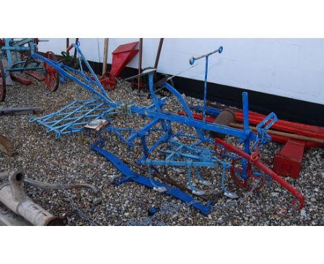 VINTAGE HORSE HARROW WITH RANDELL OF NORTH WALSHAM LABEL 