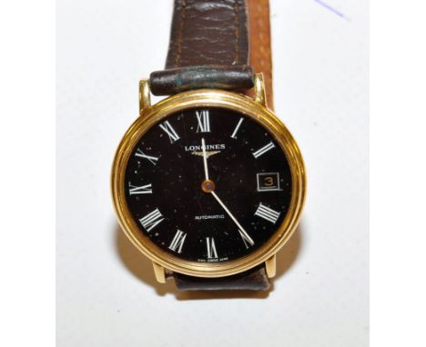 LONGINES AUTOMATIC WATCH, MISSING WIND BUTTON 