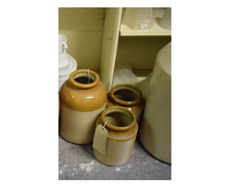 Assorted stoneware items, ceramics, glass shades, a spice rack, a pine and glass washboard, and other items (qty)