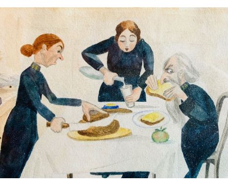 Three original satirical cartoons poking fun at William Booth (1829-1912), the English Methodist preacher who co-founded the 