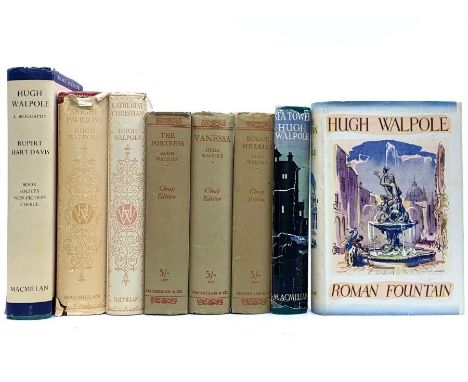 Walpole, Hugh. Collection of six signed presentation copies inscribed to Amy Johnston [of Macmillan], three being first editi