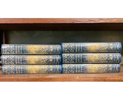 Morris (Rev Francis Orpen) A History of British Birds. 6 volume set. In original gilt embossed cloth, with 365 hand coloured 