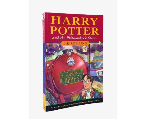 Rowling, J. K. Harry Potter and the Philosopher's Stone, first edition, first issue, London: Bloomsbury, 1997, paperback, pri