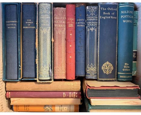 Miscellaneous collection of books, including several volumes bound in crushed morocco, to include a typed & sparsely annotate