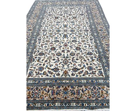 FINE PERSIAN ISPHAHAN DESIGN CARPET, 357cm x 245cm. 