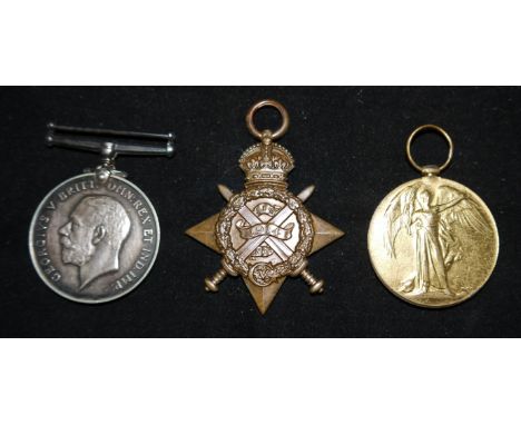Army Service Corps WWI 1914 Star trio to CMT-3167 Pte George Morris